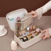 A new cross-border product, a large-capacity, high-end, multi-functional toiletries and cosmetics storage bag that can be freely disassembled into sections Specification image